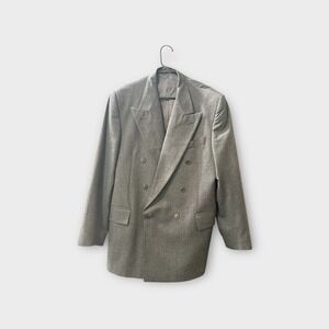 Mickey Spatz & Vitale Canonico Men's Virgin Wool Double Breasted Blazer 42R‎ EUC